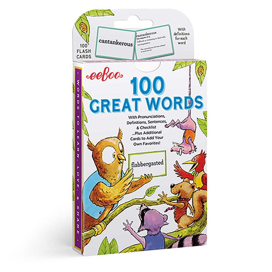 Educatif eeBoo | 100 Cartes Flash De Vocabulaire De Grands Mots