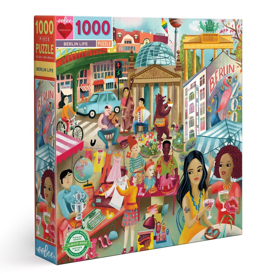 Des Enigmes eeBoo | Puzzle 1000 Pieces La Vie De Berlin