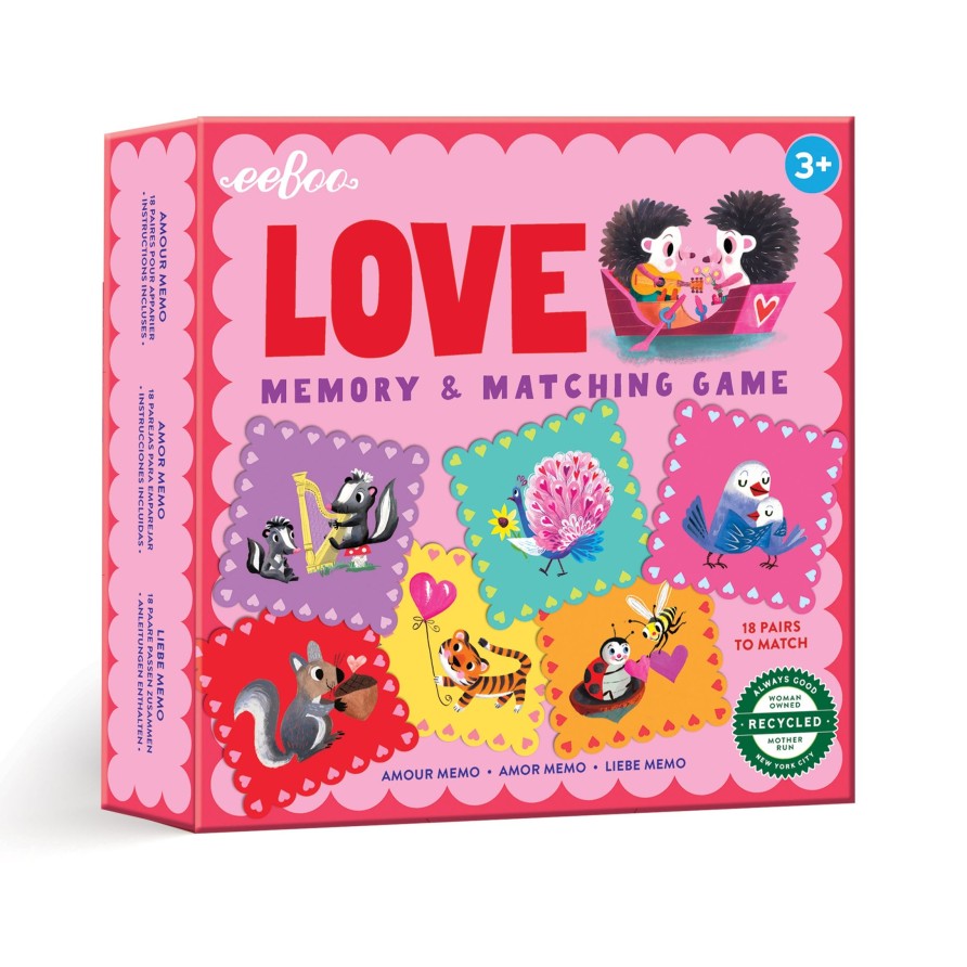 Educatif eeBoo | Jeu De Memoire Love Little Square