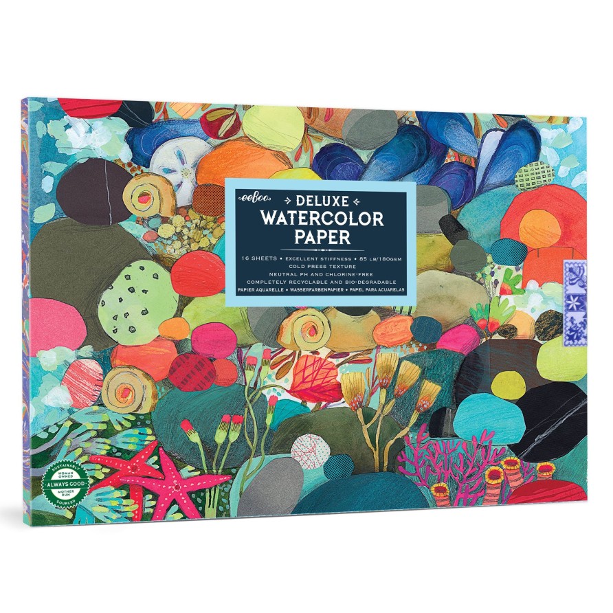 Cadeaux eeBoo Puzzles De Voyage | Bloc Aquarelle Tidepool