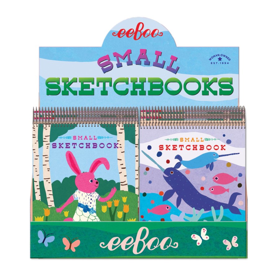 Cadeaux eeBoo Cartes A Jouer Dorees | Assortiment De Carnets De Croquis Pour Petits Animaux