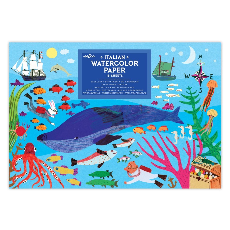 Cadeaux eeBoo Puzzles De Voyage | Bloc Aquarelle Dans La Mer