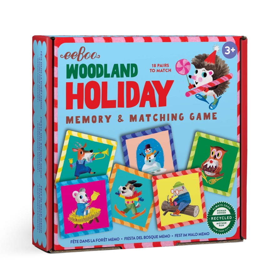 Educatif eeBoo | Jeu De Memoire Woodland Holiday Little Square