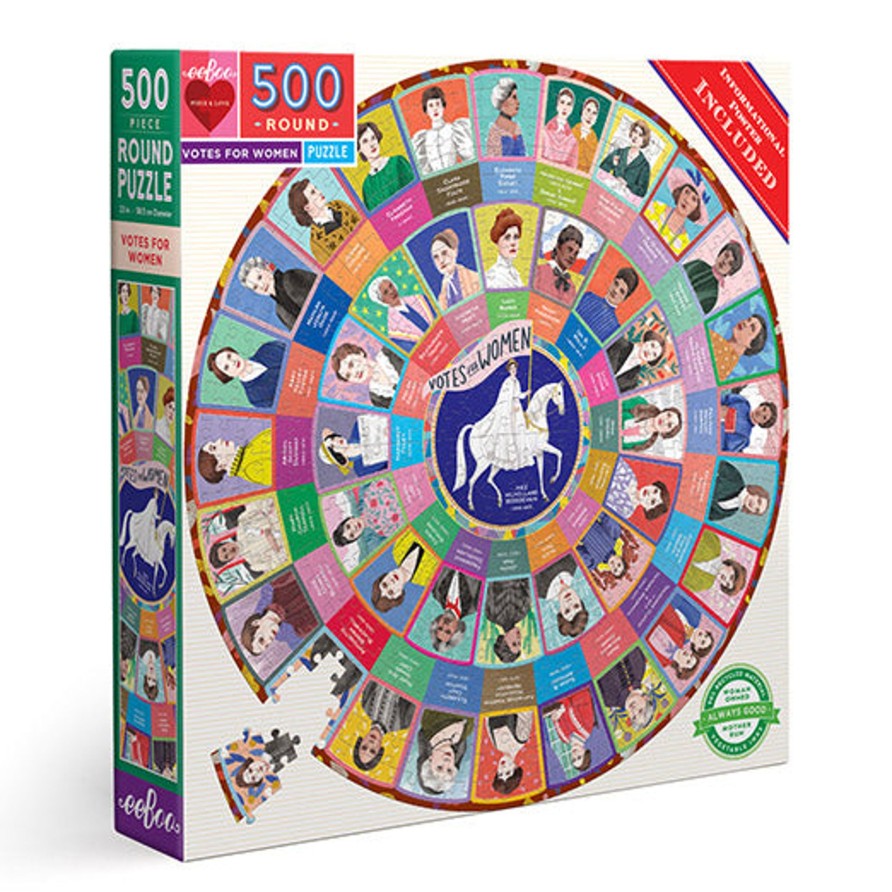 Des Enigmes eeBoo | Votes Pour Les Femmes Puzzle Rond De 500 Pieces