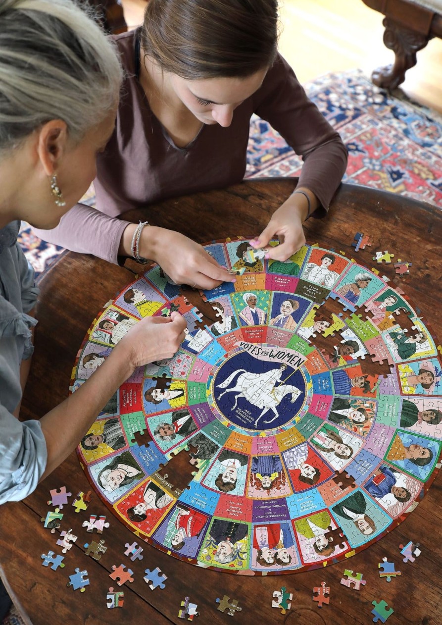 Des Enigmes eeBoo | Votes Pour Les Femmes Puzzle Rond De 500 Pieces