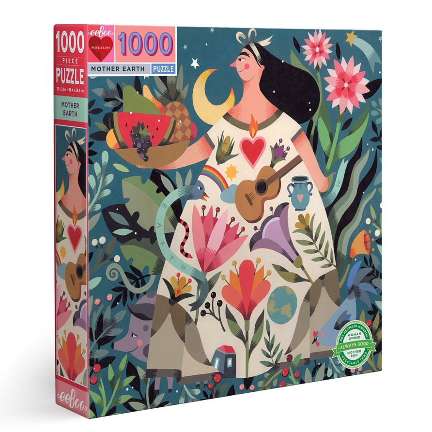 Cadeaux eeBoo Printemps Et Paques | Puzzle 1000 Pieces Terre Mere