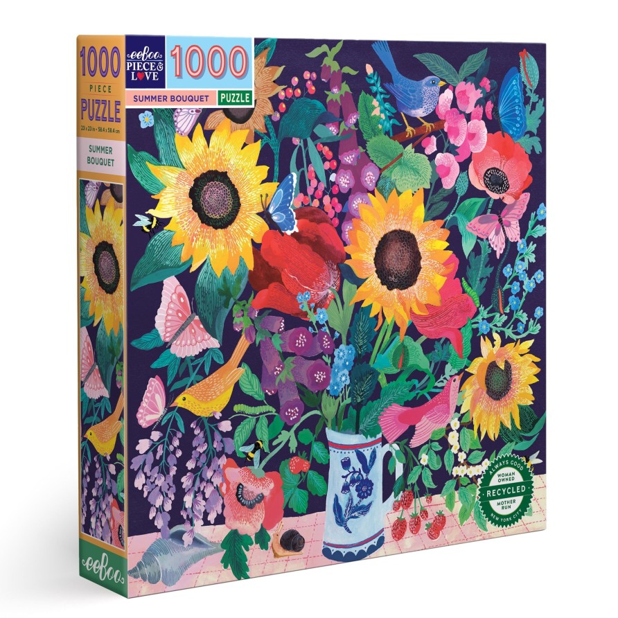 Des Enigmes eeBoo | Puzzle 1000 Pieces Bouquet D'Ete