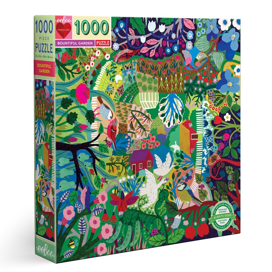 Des Enigmes eeBoo | Puzzle 1000 Pieces Jardin Abondant