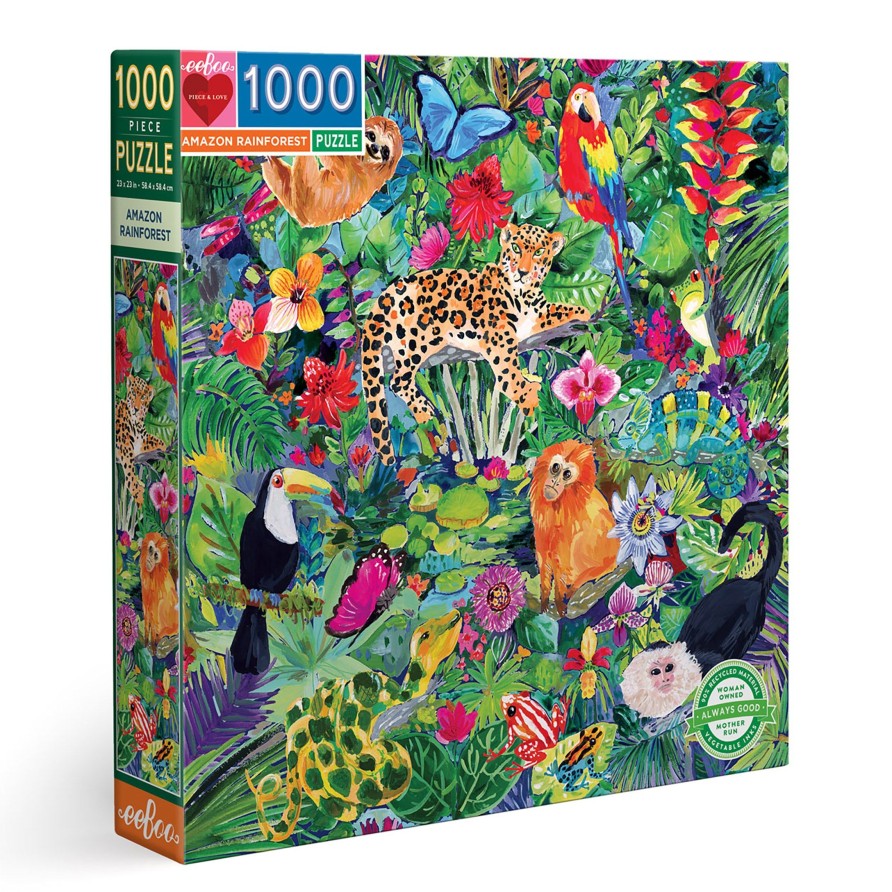 Materiel Artistique eeBoo | Puzzle 1000 Pieces Foret Amazonienne