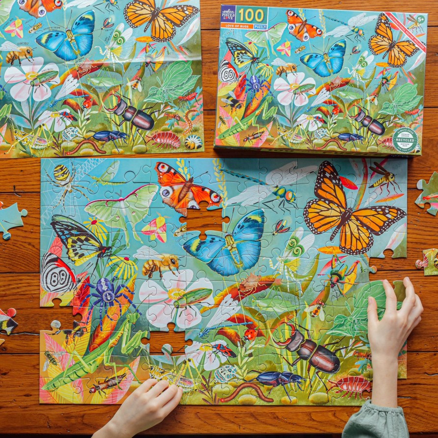 Materiel Artistique eeBoo | Puzzle 100 Pieces L'Amour Des Insectes