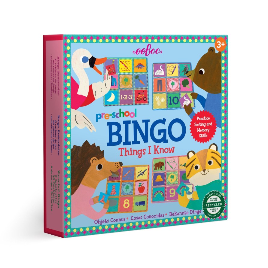 Jeux eeBoo | Choses Prescolaires Que Je Sais Bingo