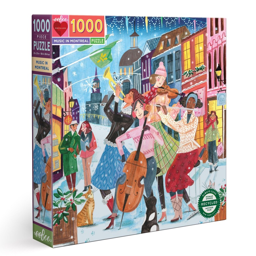 Des Enigmes eeBoo | Musique A Montreal Puzzle 1000 Pieces