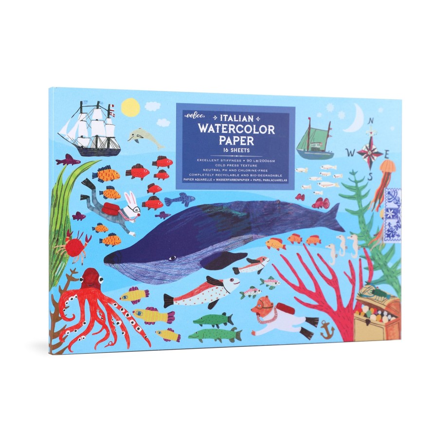 Cadeaux eeBoo Puzzles De Voyage | Dans L'Ensemble D'Aquarelles Et De Tampons De Mer