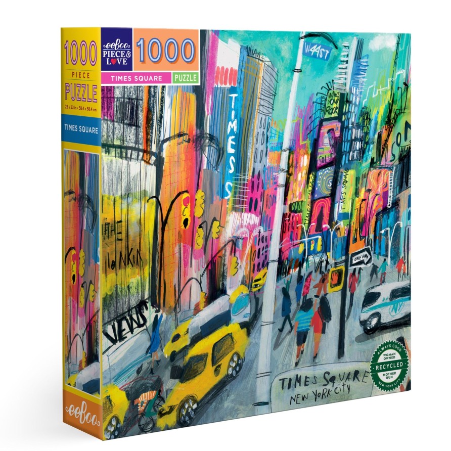 Des Enigmes eeBoo | Puzzle 1000 Pieces De Times Square