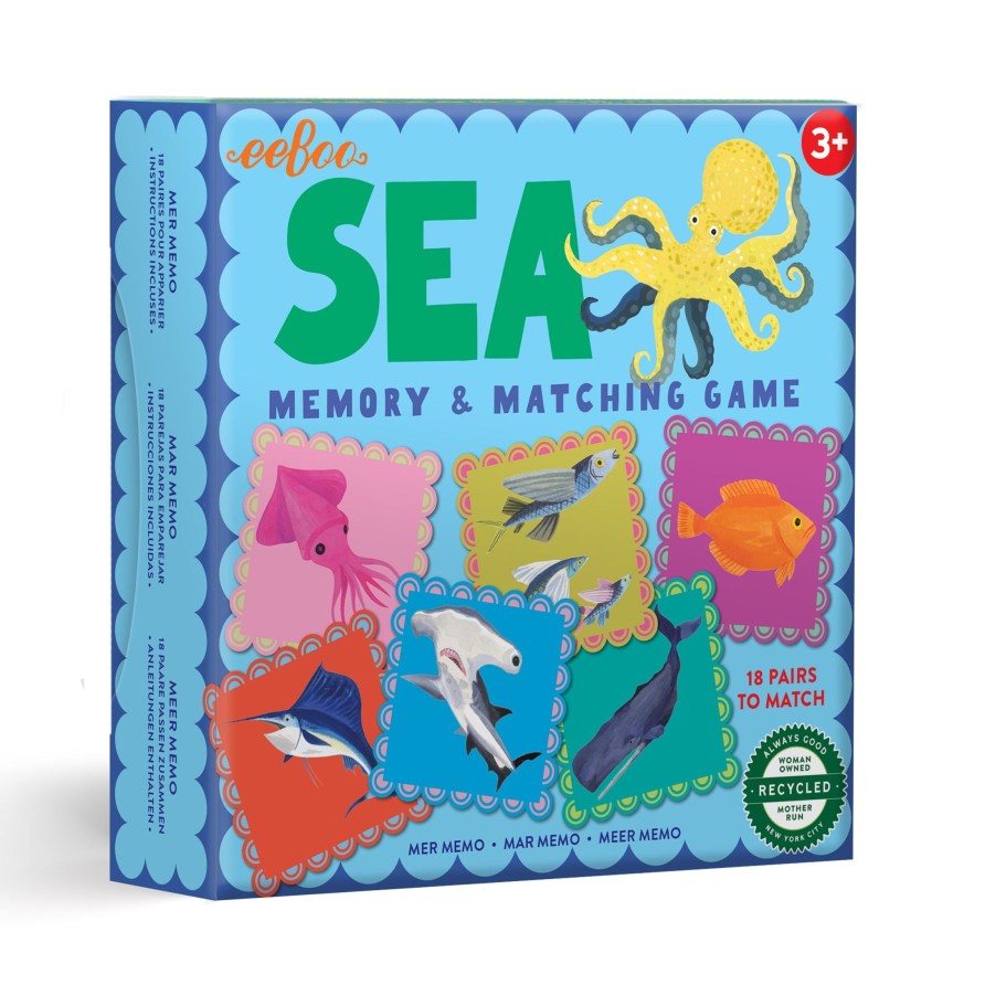 Educatif eeBoo | Jeu De Memoire Sea Little Square