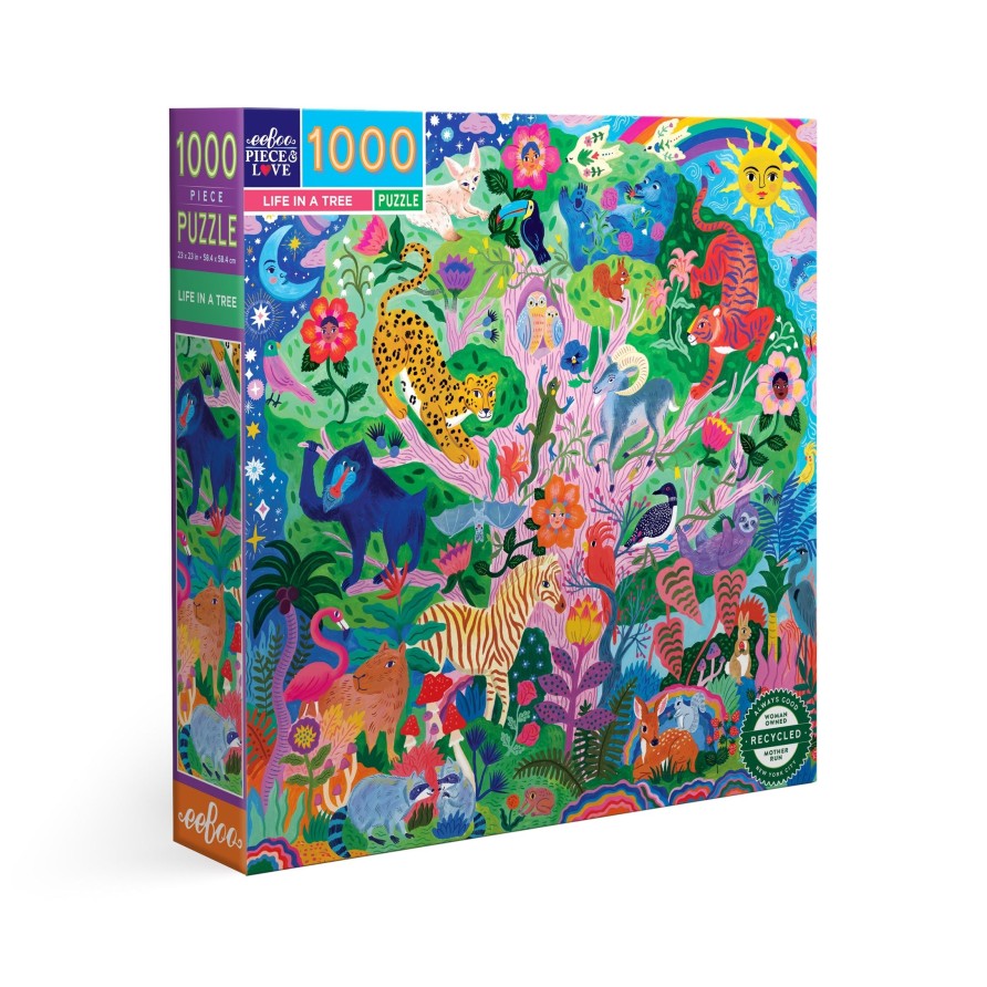 Des Enigmes eeBoo | Puzzle 1000 Pieces La Vie Dans Un Arbre