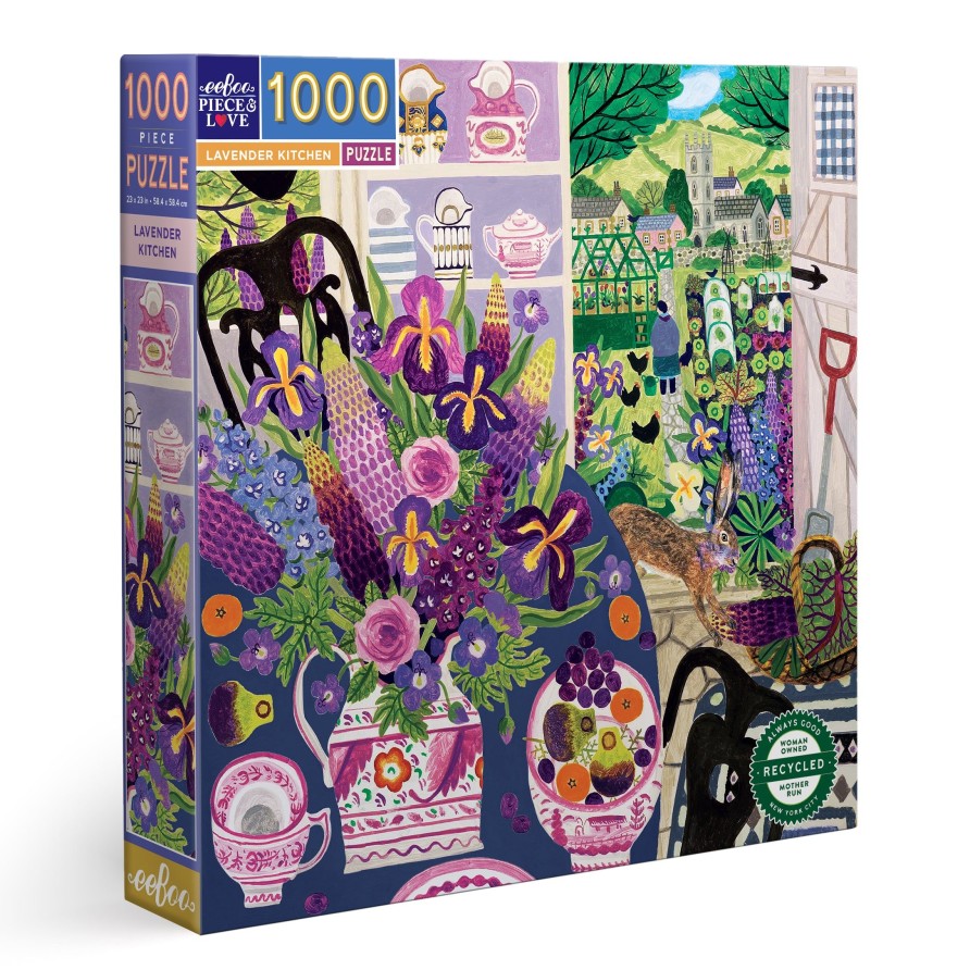 Cadeaux eeBoo Printemps Et Paques | Puzzle 1000 Pieces Cuisine Lavande