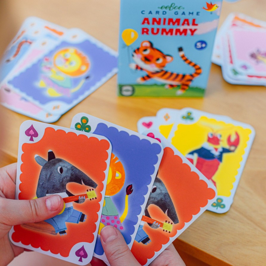 Educatif eeBoo | Cartes A Jouer Au Rami Animalier