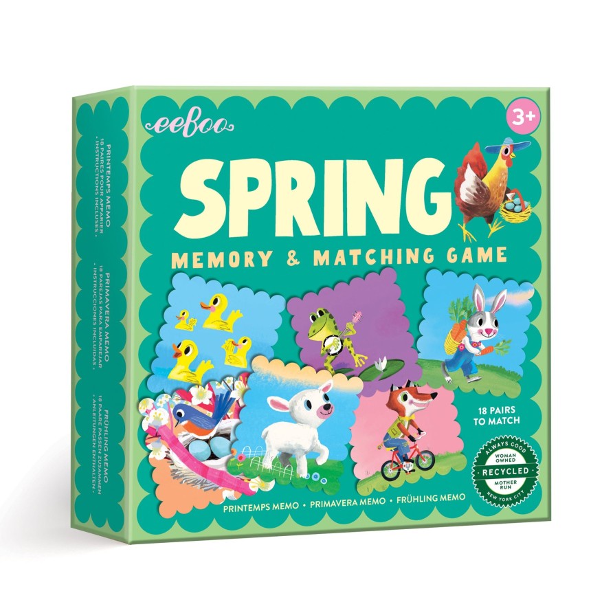 Educatif eeBoo | Jeu De Memoire Spring Little Square