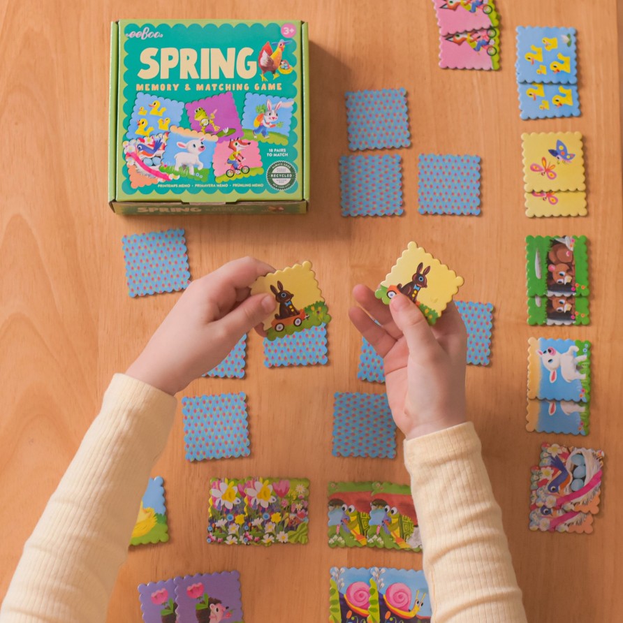 Educatif eeBoo | Jeu De Memoire Spring Little Square