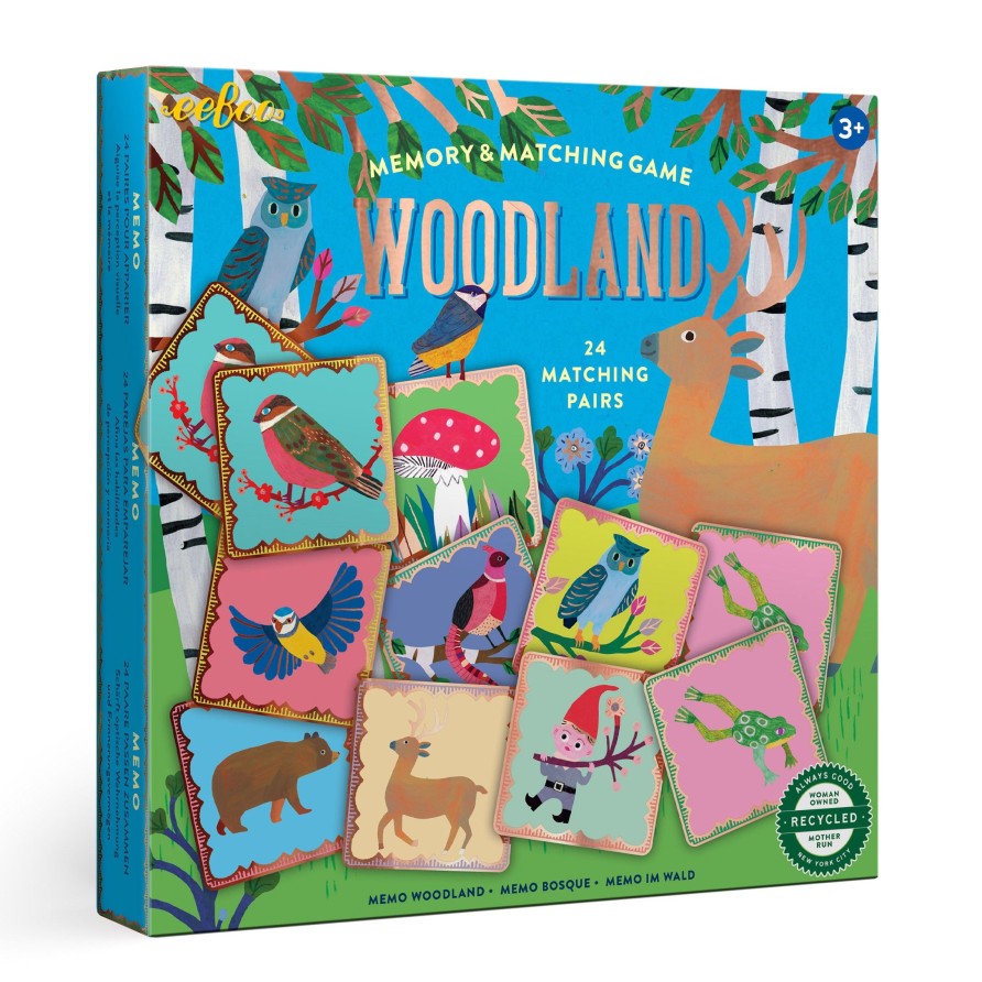 Materiel Artistique eeBoo | Jeu De Memoire Et D'Association Woodland