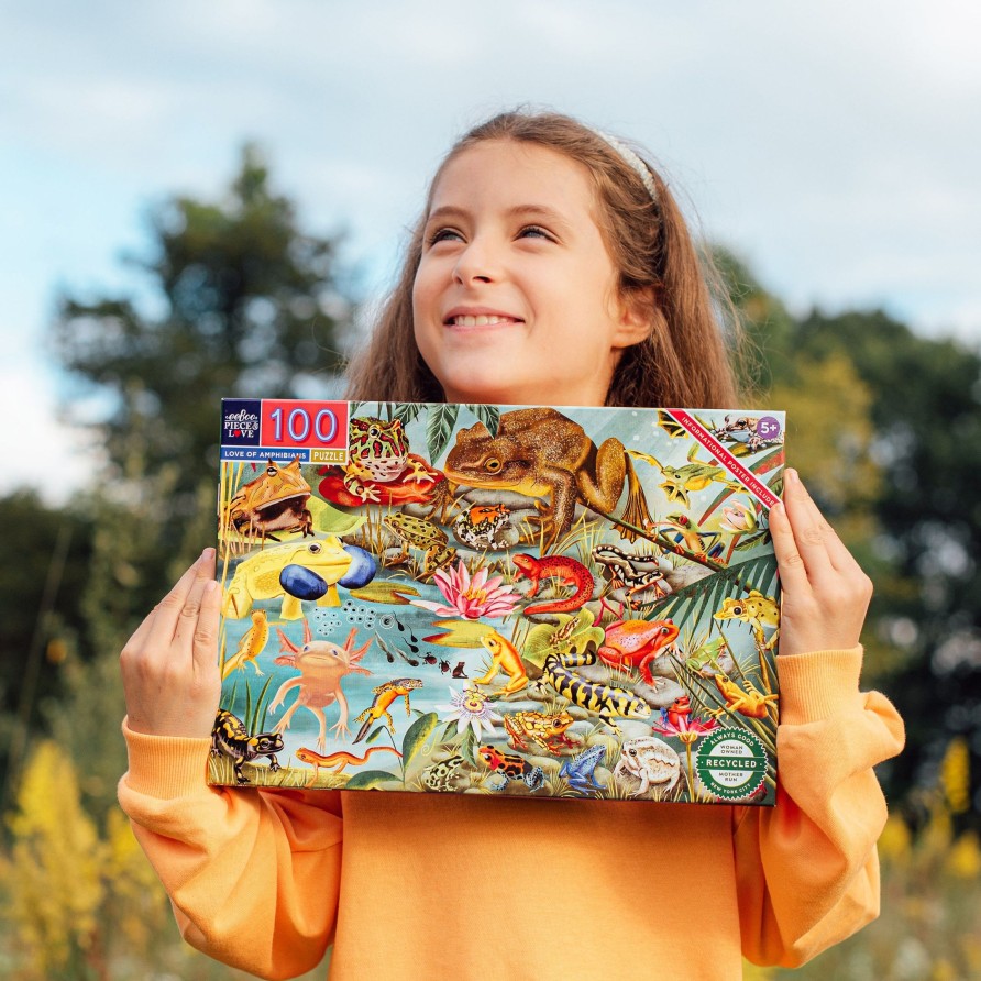 Materiel Artistique eeBoo | Puzzle 100 Pieces L'Amour Des Amphibiens