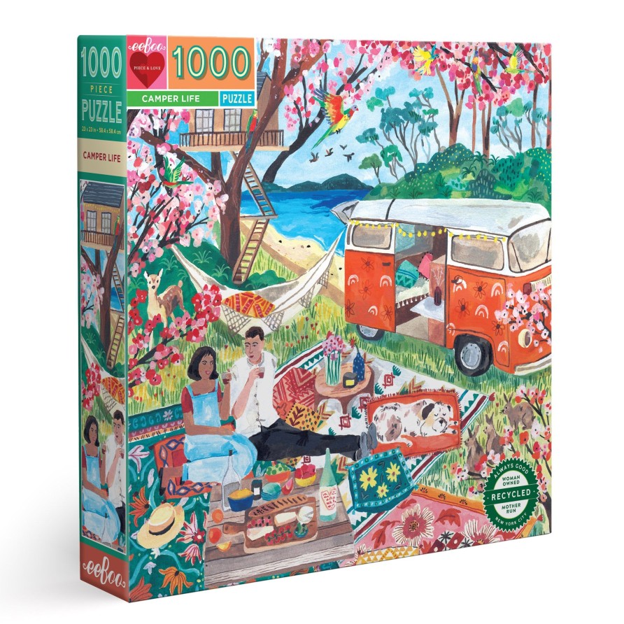 Cadeaux eeBoo Printemps Et Paques | Puzzle 1000 Pieces Camper Life