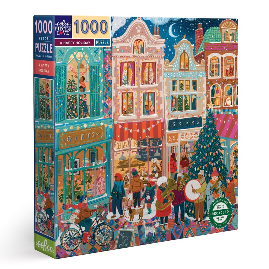 Des Enigmes eeBoo | Un Puzzle De 1000 Pieces De Joyeuses Fetes