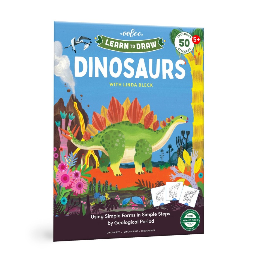 Cadeaux eeBoo Puzzles Botaniques | Apprenez A Dessiner Des Dinosaures