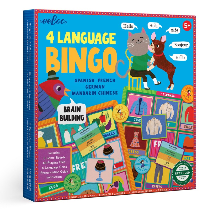 Educatif eeBoo | Bingo En 4 Langues