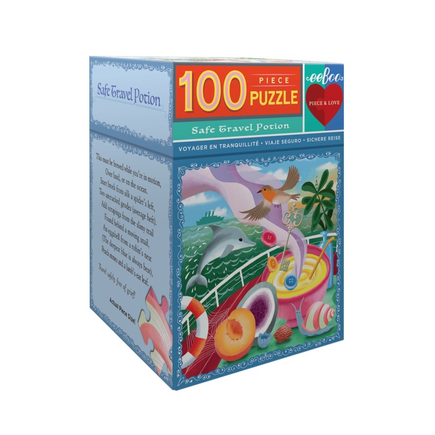 Jeux eeBoo | Puzzle 100 Pieces Potion De Voyages En Toute Securite