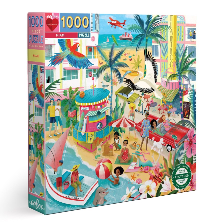 Des Enigmes eeBoo | Casse-Tete Miami 1000 Pieces